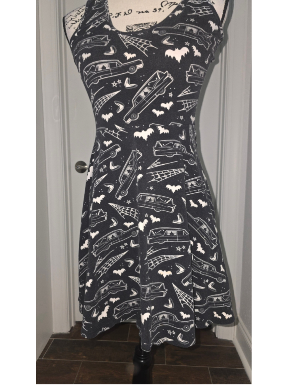 Sourpuss Hearse AOP Dress Size M GUC